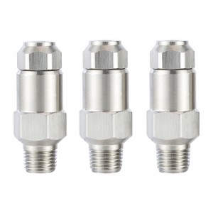 ステンレス鋼の油圧霧化LNNノズル湿度空気霧化細かいミストスプレーノズル水霧化スプレーノズル